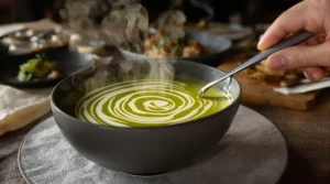 2 ingrédients suffisent pour ce velouté de poireaux d’hiver ultra crémeux pour 4