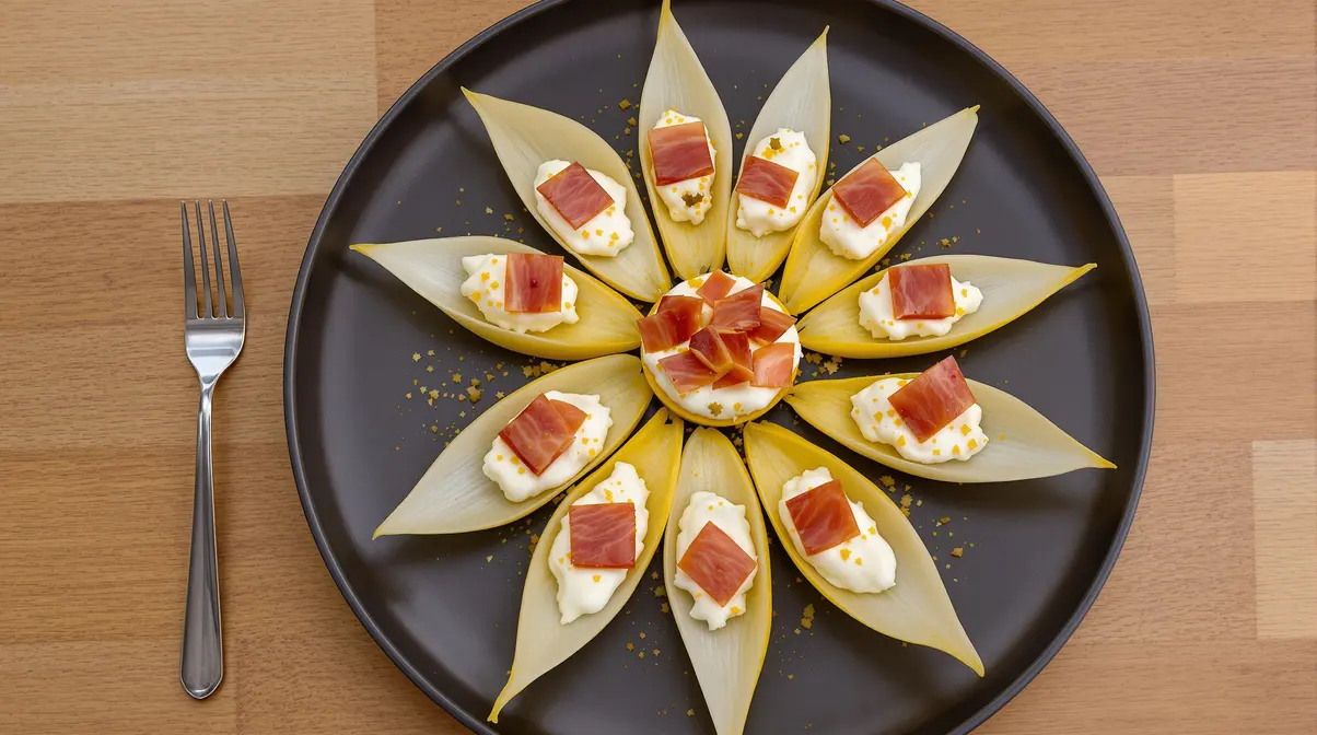 Petites barquettes d’endive au jambon : mon apéritif ultra express prêt en 10 minutes Petites barquettes d’endive au jambon : mon apéritif ultra express prêt en 10 minutes