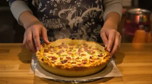 Quiche express sans pâte aux lardons et petits pois : le dîner complet et réconfortant prêt en 15 minutes